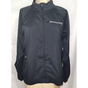 Adidas Black Windbreaker Lightweight Athletic Jacket